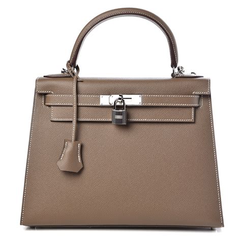 hermes epsom kelly sellier 28 etoupe|Hermes etoupe purses.